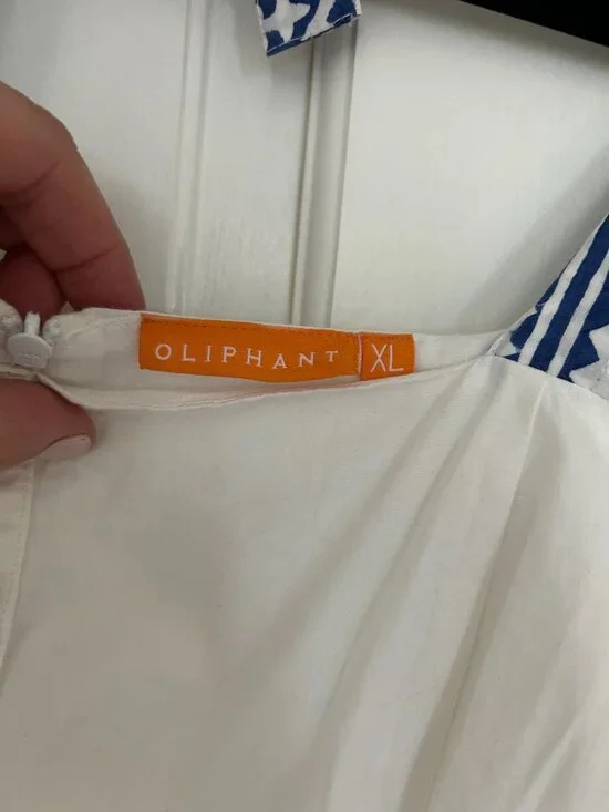 Oliphant Tie Strap Button Midi Dress - Picture 5 of 6